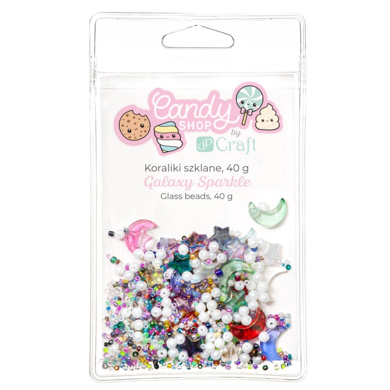 Koraliki szklane 40g - Galaxy Sparkle GRKO-158 Dalprint